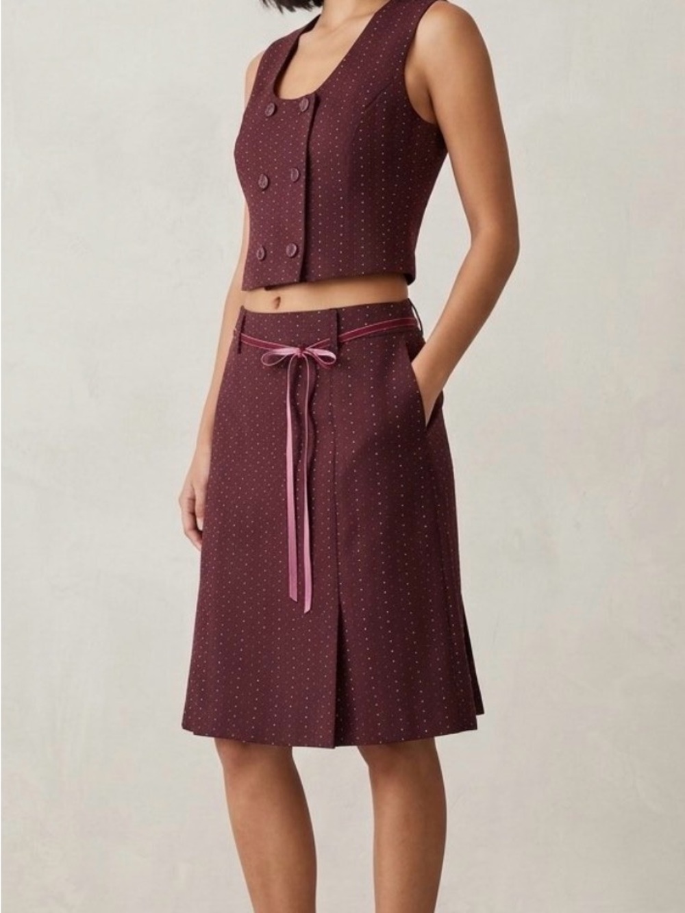 Haggar Vintage Burgundy/Plum suit separates.